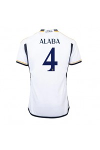 Real Madrid David Alaba #4 Jalkapallovaatteet Kotipaita 2023-24 Lyhythihainen